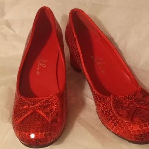 Ellie Red Sequin Heels